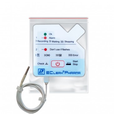 Автономный терморегистратор EClerk-Pharma-USB-I-e с функцией термоиндикатора
